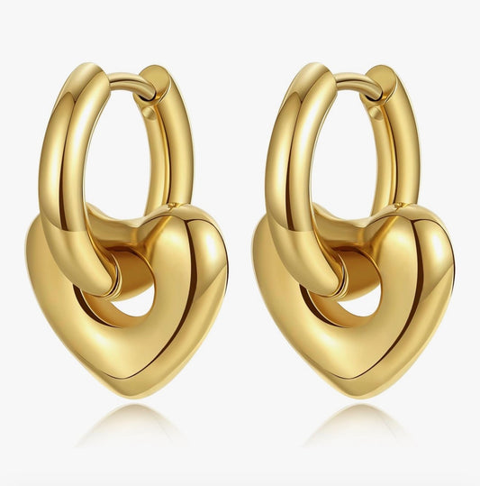 Heart Drop Earrings