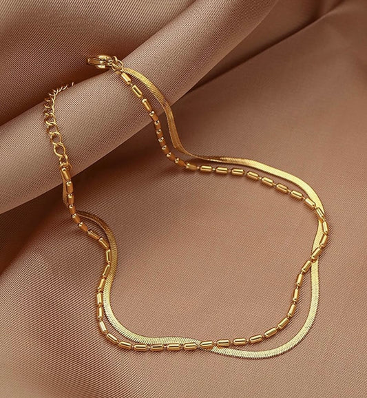 Lilya Double Chain Bracelet